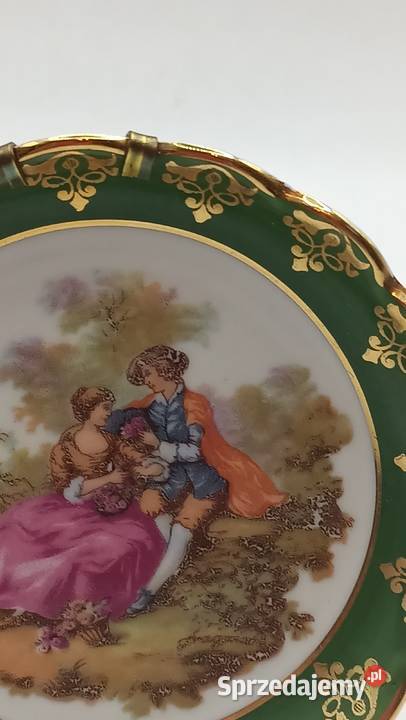 Zabytkowy talerzyk podstawek wiedeńska miłość lubelskie Zamość