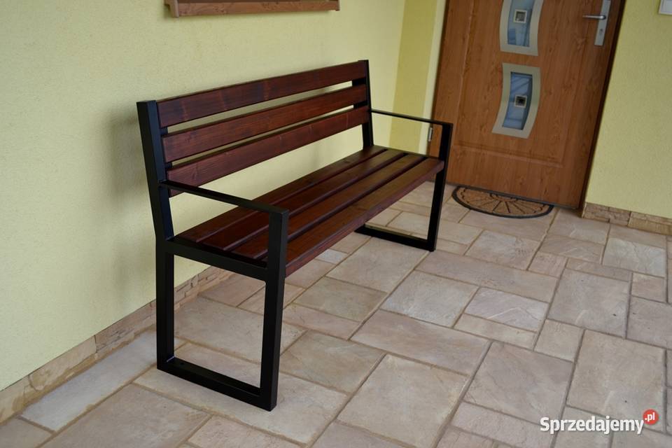 Ławka Parkowa miejska z podłokietnikami z Ławy i ławki Poznań