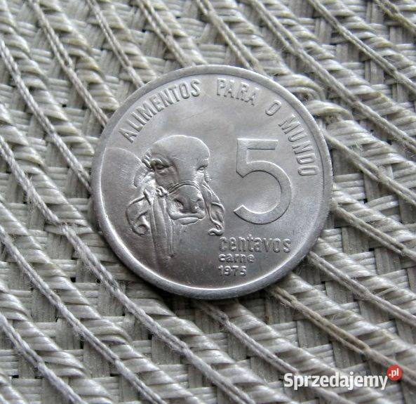Brazylia 5 Centawos 1975r FAO Zebu Ładna