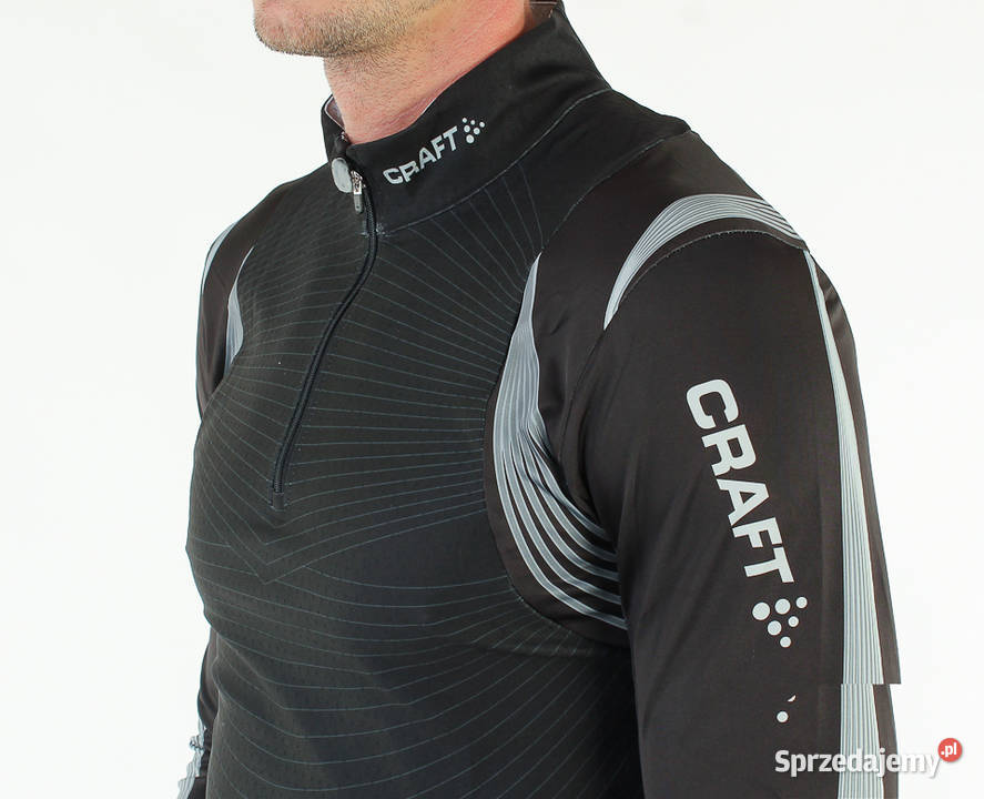 czarna bluzka xs 34 CRAFT z Norwegii stójka Toruń