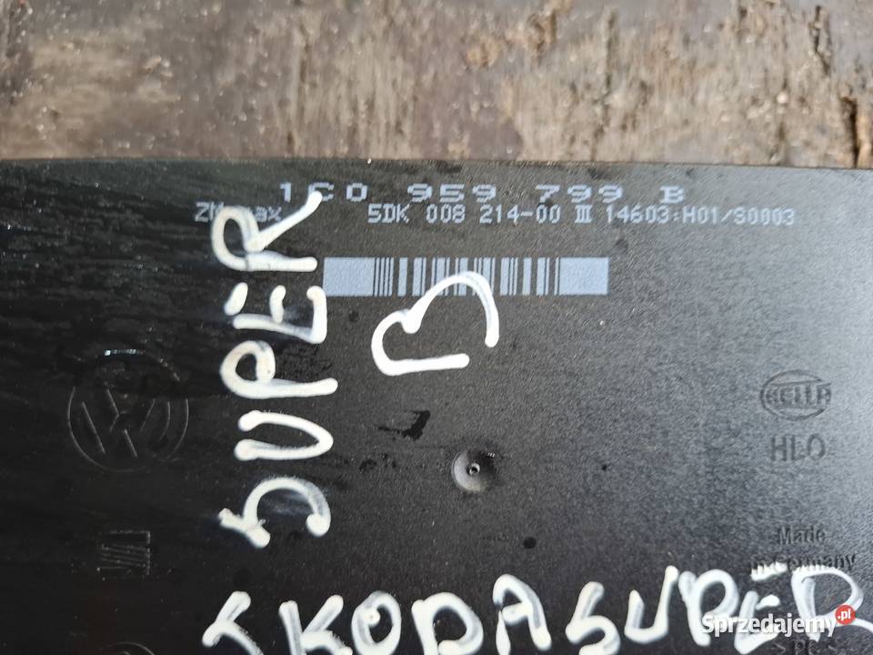 Sterownik Moduł Komfortu Skoda Super B lubelskie Wisznice sprzedam