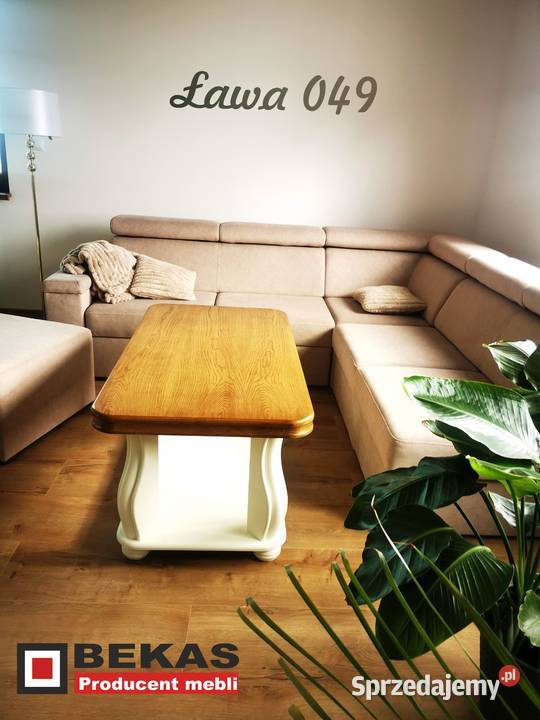 Stylowa Komoda Loft Biały Dąb Blat Orzech Warszawa