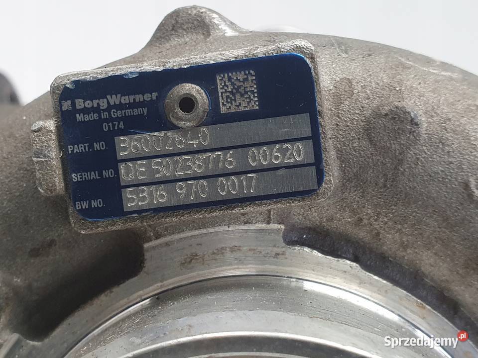 TURBOSPRĘŻARKA Volvo S60 II 24 D5 turbo 36002640 Turbosprężarki Chełm sprzedam