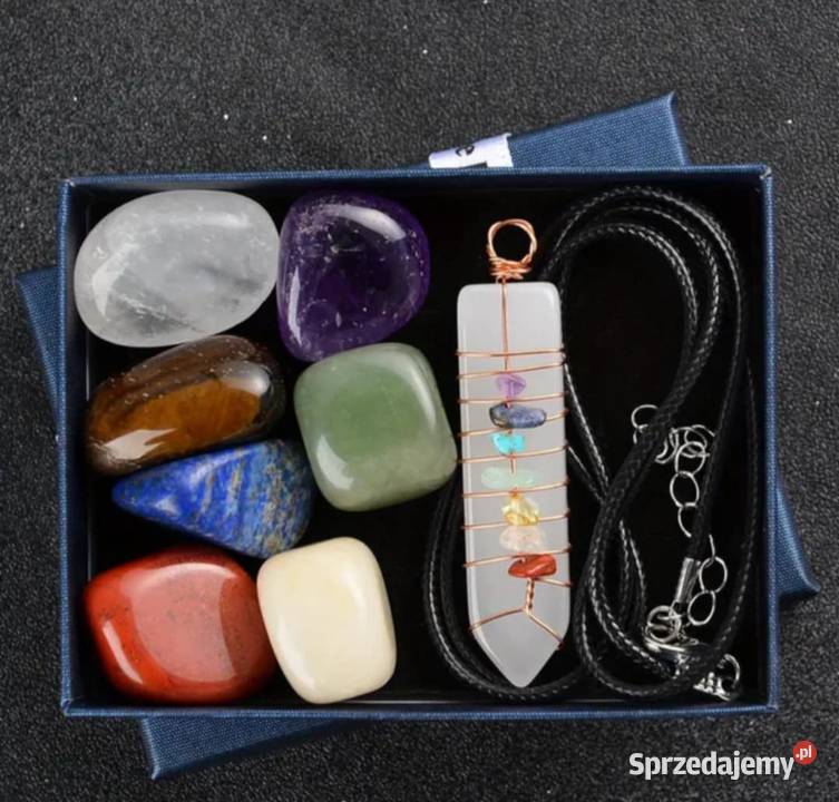 Czakra wisiorek z kamieniami 7 kamieni yoga Pozostałe śląskie Katowice