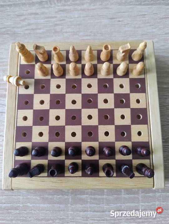 Szachy Kieszonkowe Drewniane Pintoy Pocket Chess Poznań