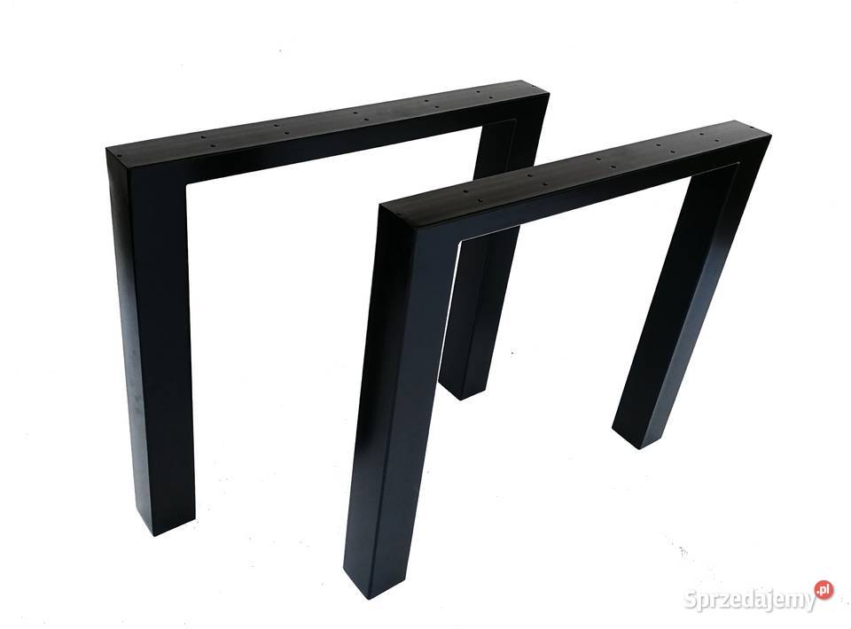 Nogi do stołu proste loft industrial  metalowe profil 80x80