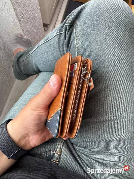 Nowy męski krótki portfel świętokrzyskie Skalbmierz