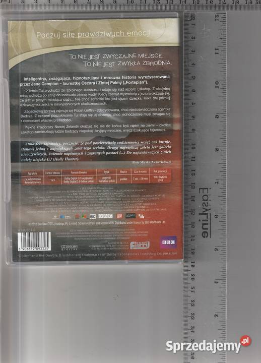 Tajemnice Laketop Jane Campion DVD mazowieckie Pruszków sprzedam
