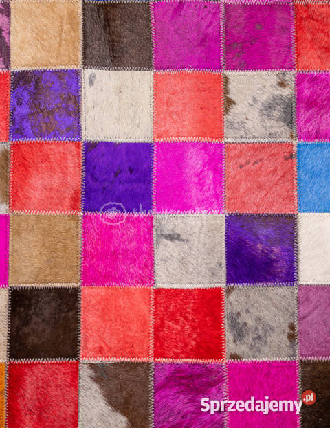 Skóra bydlęca dywan patchwork skórzany 160x230 Szaflary