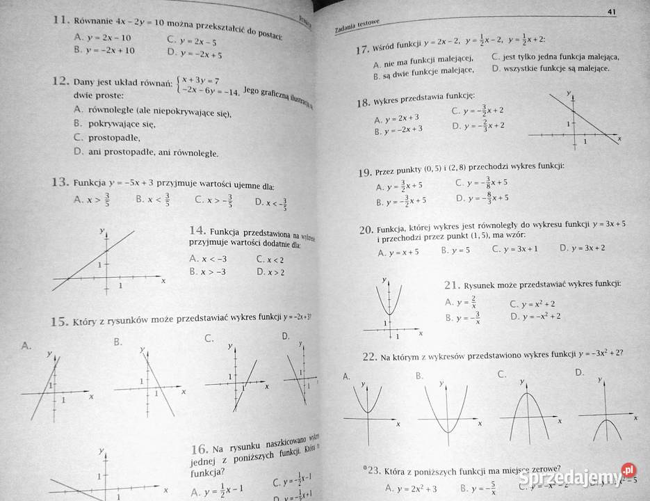 Matematyka z plusem 3 Zbiór zadań Marcin Barun Chełm
