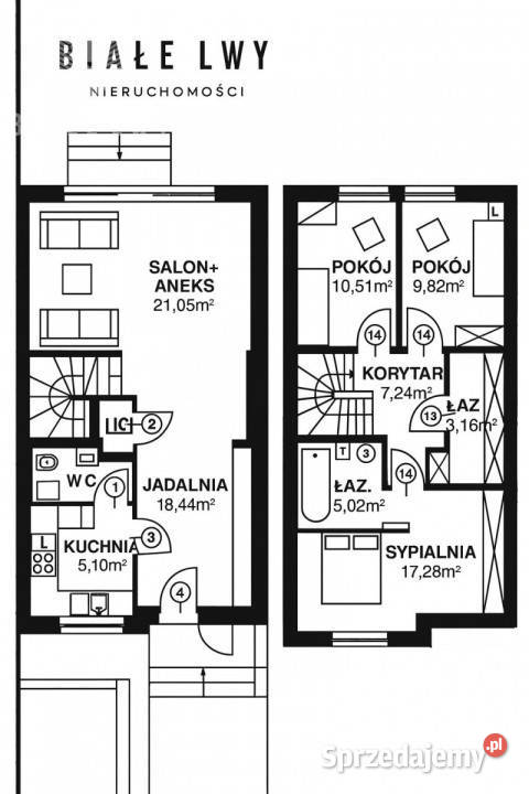sprzedaży domu szeregowego Warszawa Cylichowska Liczba pokoi 4