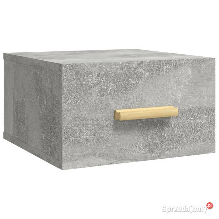 Wisząca szafka nocna szarość betonu 35x35x20