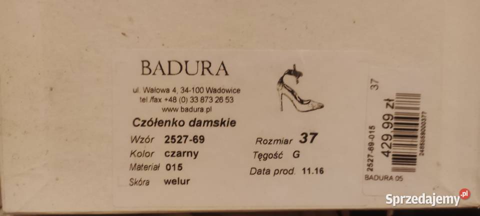 BADURA Skórzane stylowe szpilki eleganckiej lubelskie Turka