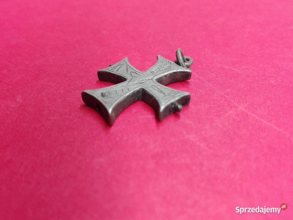 Srebrny stary krzyżyk relikwiarzowy Pozostałe