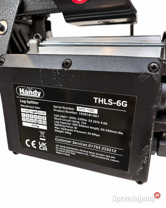 Łuparka elektryczna do drewna The Handy THLS6G 6 Tarnów