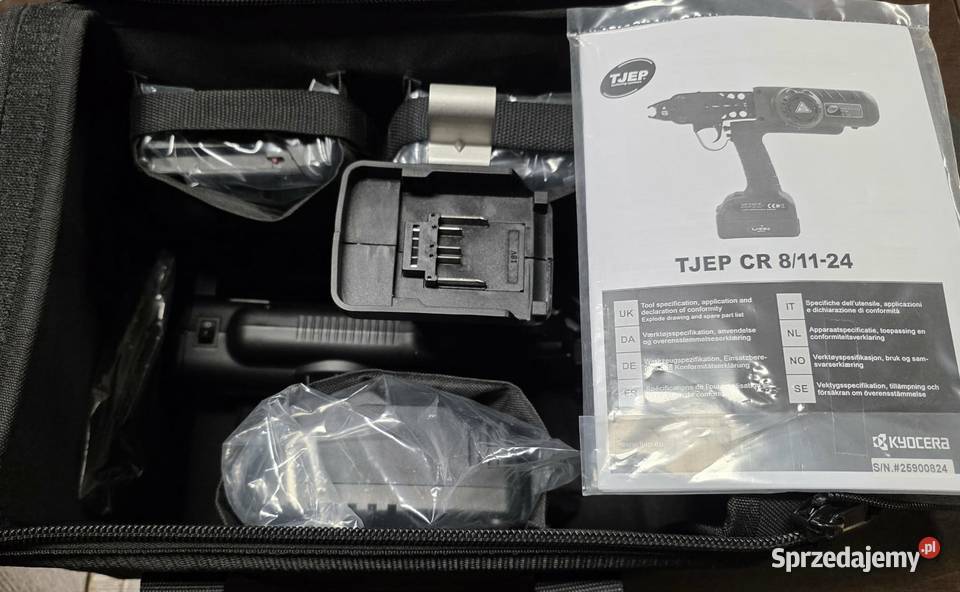 Zaciskarka akumulatorowa TJEP CR 81124 CRING Elbląg sprzedam
