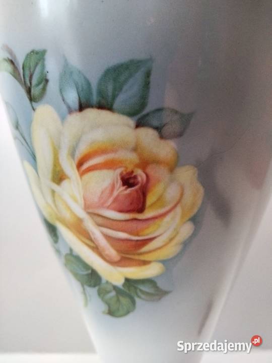 Stara porcelana duży wazon ręcznie mal ABerhmann Gniezno