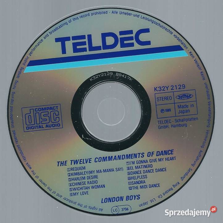 CD London Boys The Twelve Commandments Of Dance