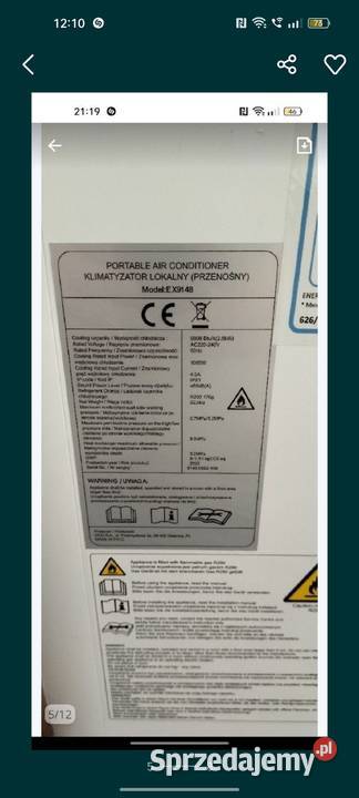Klimatyzator krexus wifi przenośny mocny śląskie Częstochowa