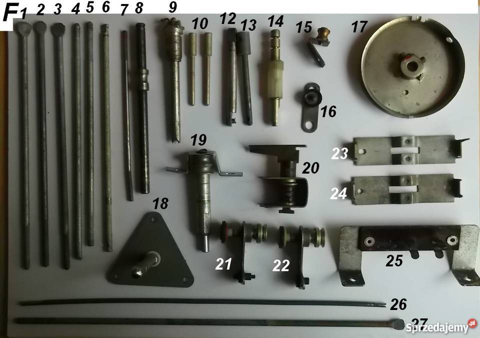 Części mechaniczne ze starego sprzętu RTV część Głuchołazy