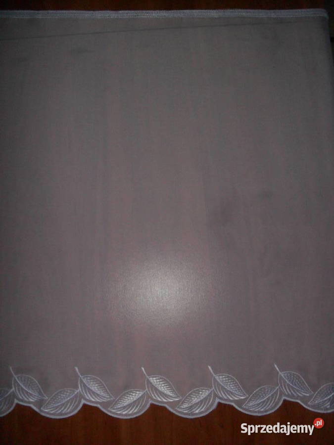 firanka krótka 73 woal haft biała sprzedam