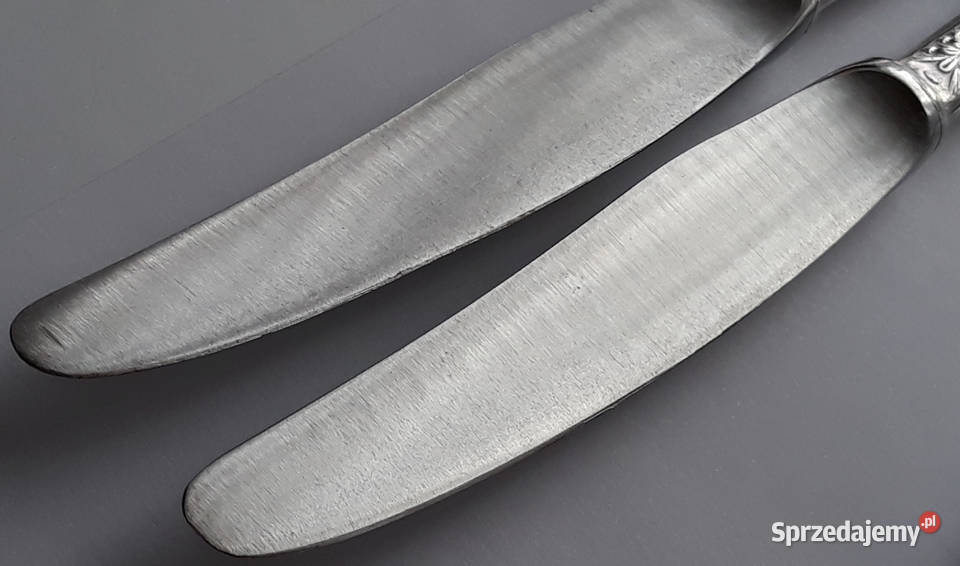 Posrebrzane noże obiadowe wz ROMAŃSKI Hefra śląskie Dąbrowa Górnicza sprzedam