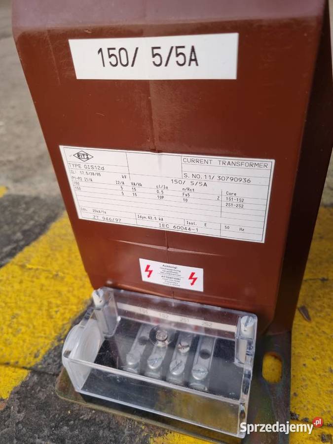 Przekładniki prądowe SN 1220kV GIS 12d 15055A Gdańsk sprzedam