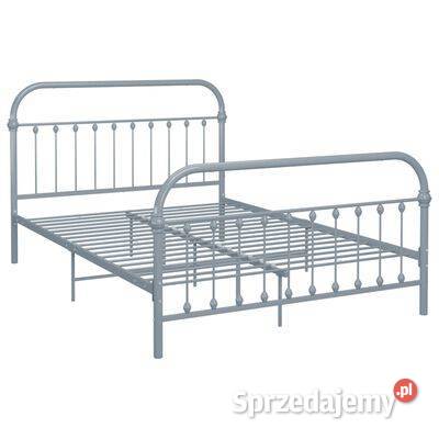 vidaXL Rama łóżka szara metalowa 140 x 200 Warszawa
