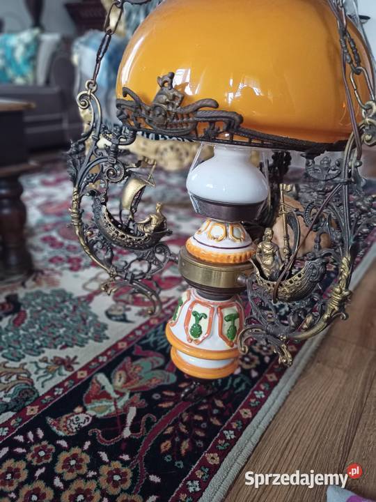 Żyrandol antyk 1892r duży Warszawa
