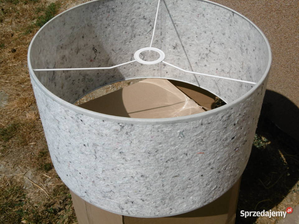 Abażur cylindryczny jasnoszary filc 4424 Pruchnik sprzedam