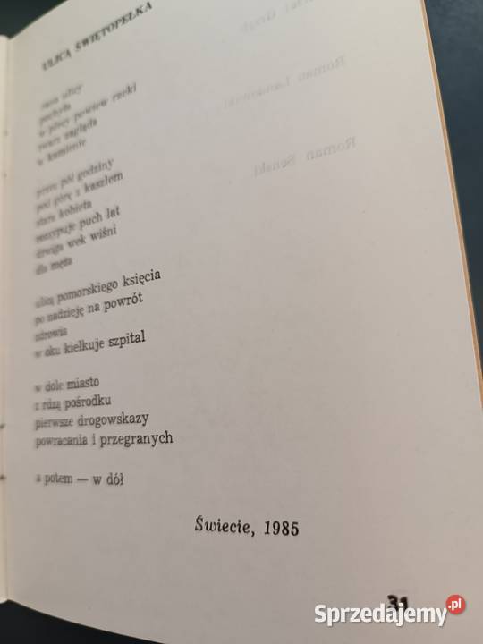 Szkice regionalne Arkusz poetycki 1987 Tczew Bydgoszcz