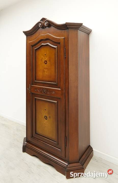 Stylowa intarsjowana szafa z kwiatowym motywem Jerka