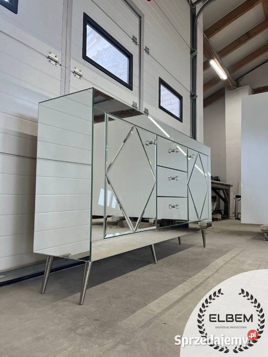 Lustrzana komoda lustrzane romby GlamourDOSTĘPNA mazowieckie Warszawa