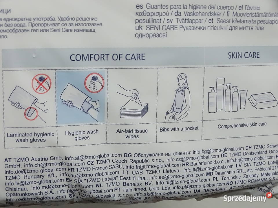 Seni Care Myjki Higieniczne Jednorazowe 50 Sztuk