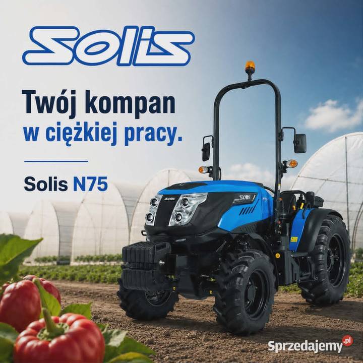 Ciągnik pod tunele foliowe SOLIS N75 wersja sprzedam