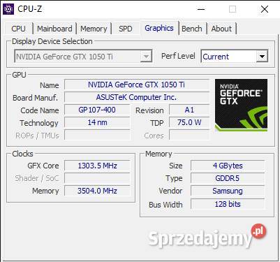 Komputer gamingowy i39100F GTX 1050 Ti 8GB RAM Ostrołęka