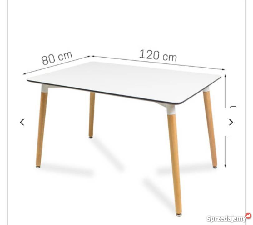 Duży biały stół designerski do salonu