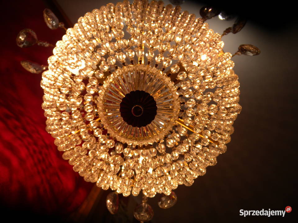 Żyrandol kryształowy Maria Theresa gruszka śląskie sprzedam