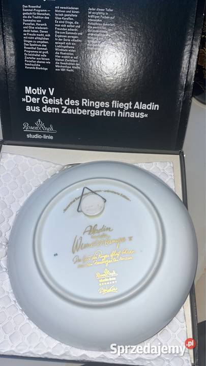 Talerz Rosenthal Studio Line Aladyn Cześć V Porcelana i szkło