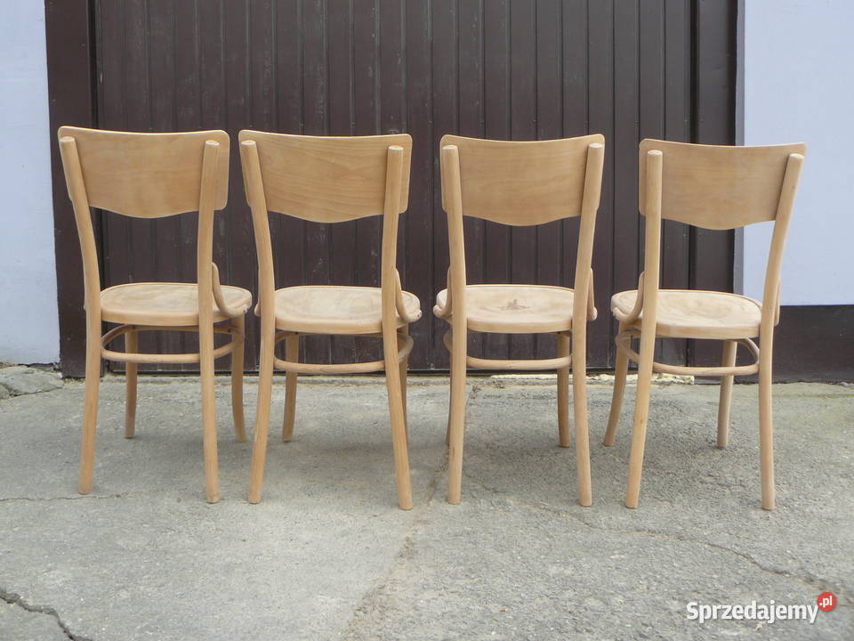 Stare krzesła gięte sygnowane Bondyrz Nowy Sącz