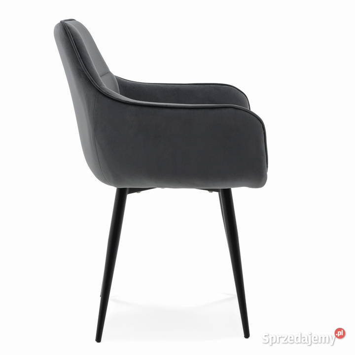 Szare Krzesło Tapicerowane Quattro Wysyłka 24H