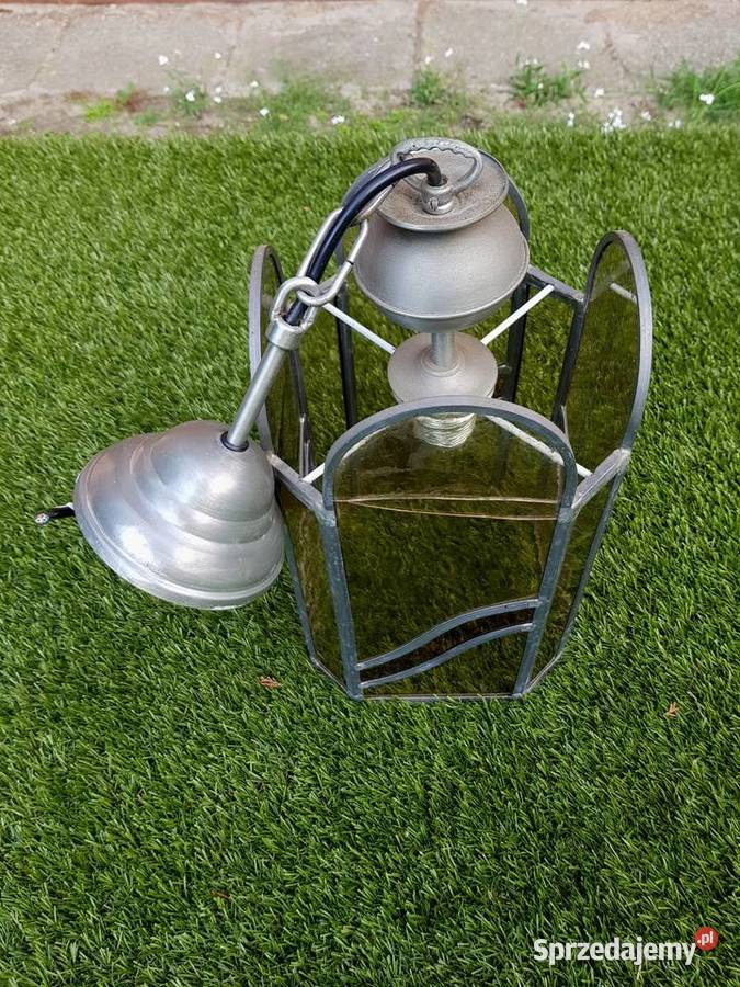 Lampa lampion żyrandol szklany Warszawa sprzedam