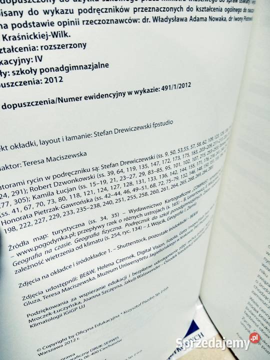 Świat się zmienia podręcznik geografia Warszawa