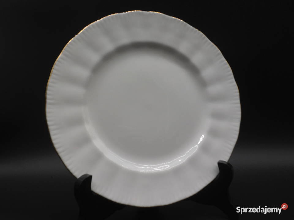Talerz deserowy bone china marki Royal Knight wielkopolskie