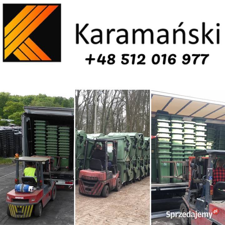 240 L 1100 L TRANSPORT Pojemniki na odpady wielkopolskie Poznań