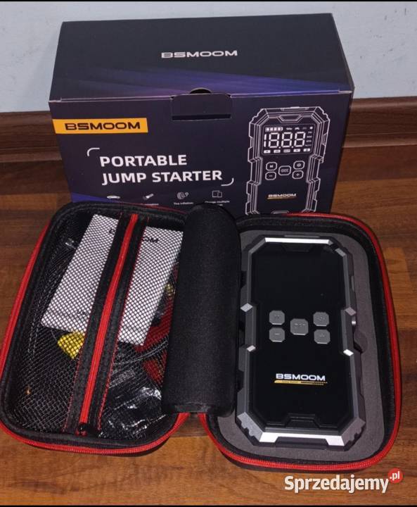Booster jump starter kompresor samochodowy