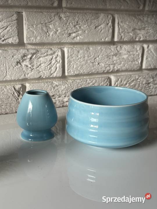 Niebieski zestaw do matcha 4 elementy niebieski Wyposażenie wnętrz Gdańsk