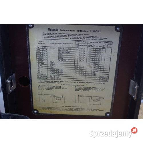 Radziecki miernik uniwersalny AWO5M1 51 1961 r