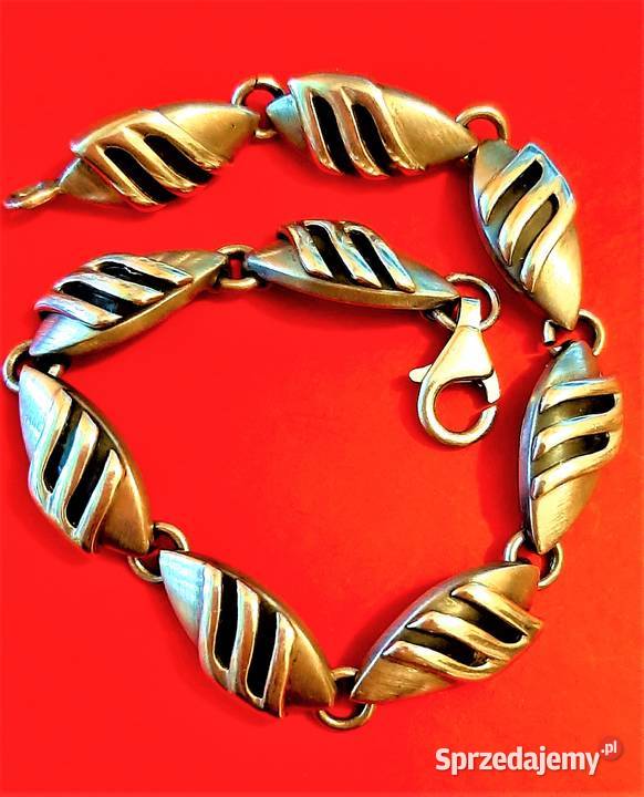 Srebrna masywna piękna bransoletka Rzeszów sprzedam