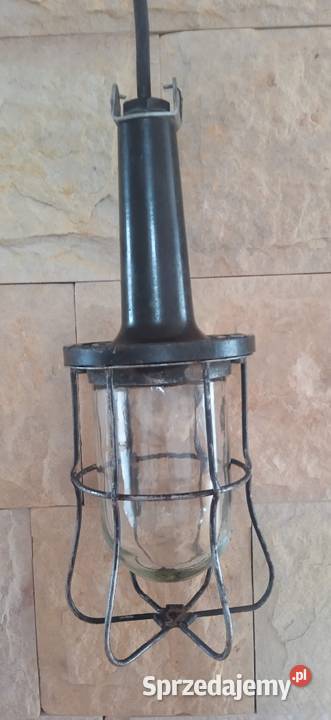 Lampa wisząca loft PRL mazowieckie Jasieniec